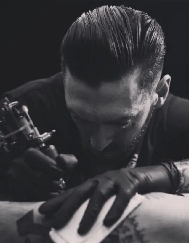 Portrait tattoo sample by Adam Downing